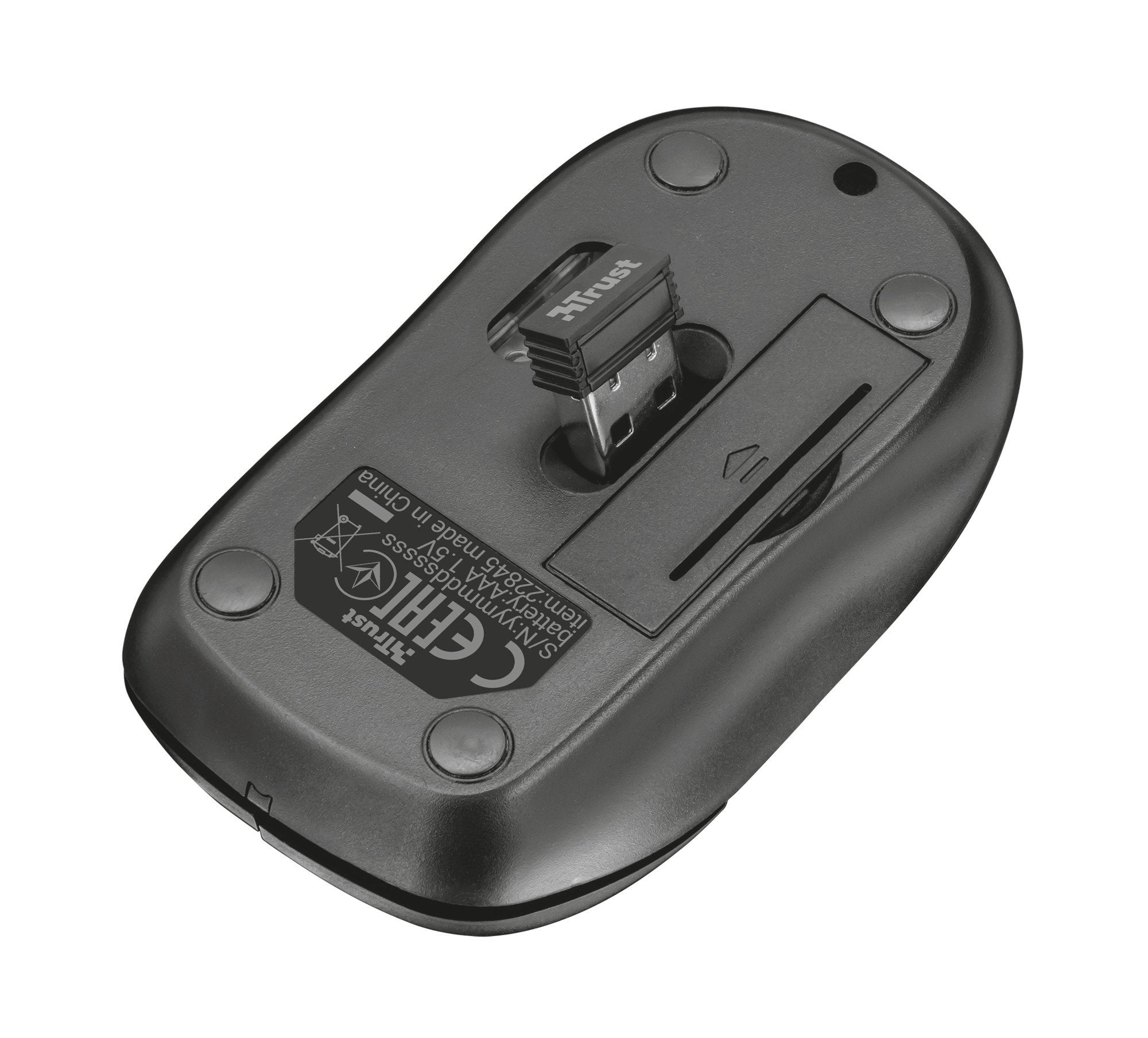 Trust Inu - Petite souris sans fil, noire Trust Inu - Petite souris sans fil, noire